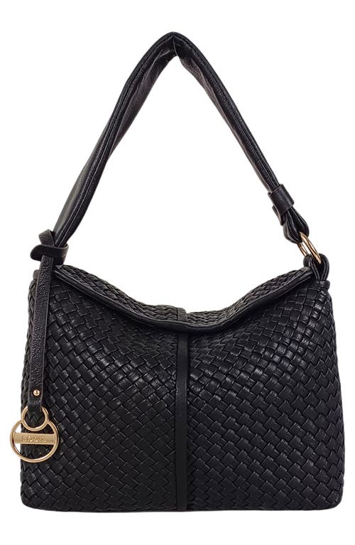 Lodis Ainsley Woven Shoulder Bag In Black