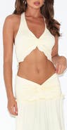 Tiger Mist Katya Crop Halter Top