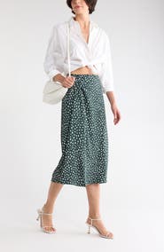 NORDSTROM RACK Twist Detail Midi Skirt