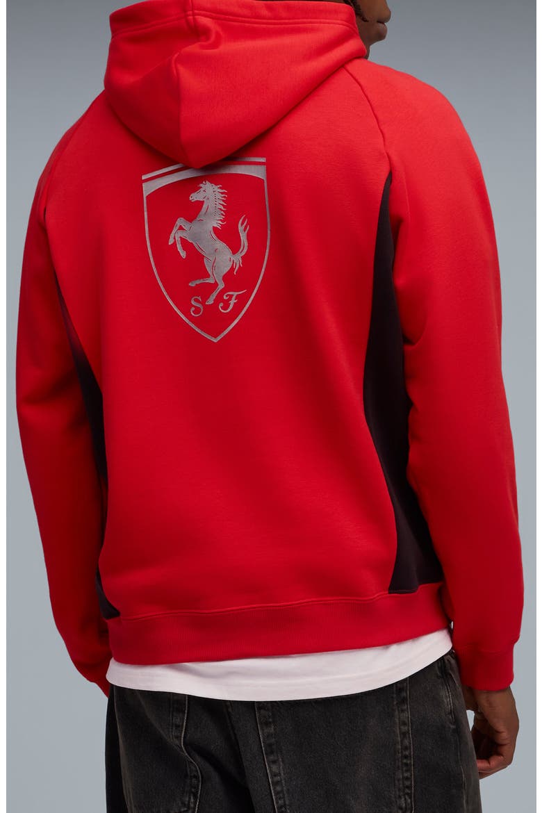 Scuderia Ferrari Lifestyle Graphic Hoodie, Alternate, color, ROSSO CORSA
