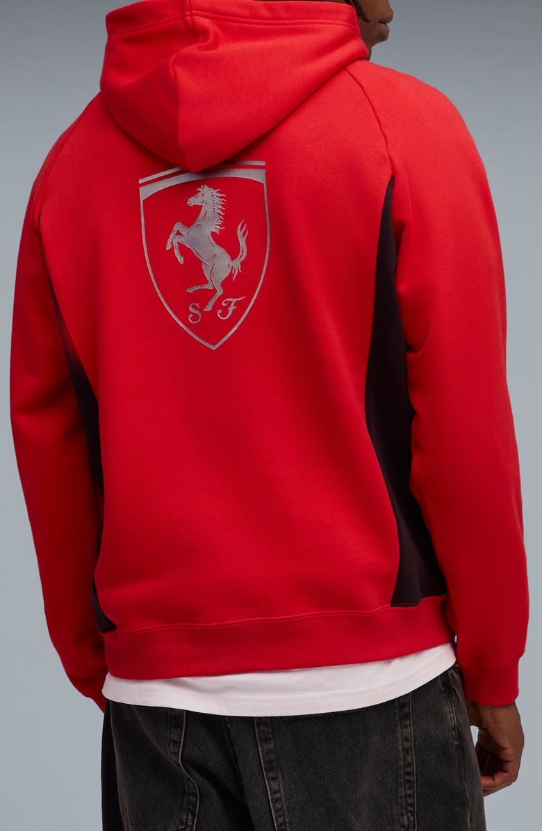 PUMA Scuderia Ferrari Lifestyle Graphic Hoodie, Alternate, color, Rosso Corsa