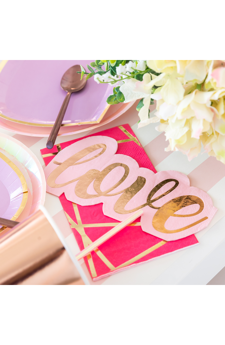 Jollity & Co. Love Valentine's Day Guest Napkins, Alternate, color, Assorted Pre-Pack