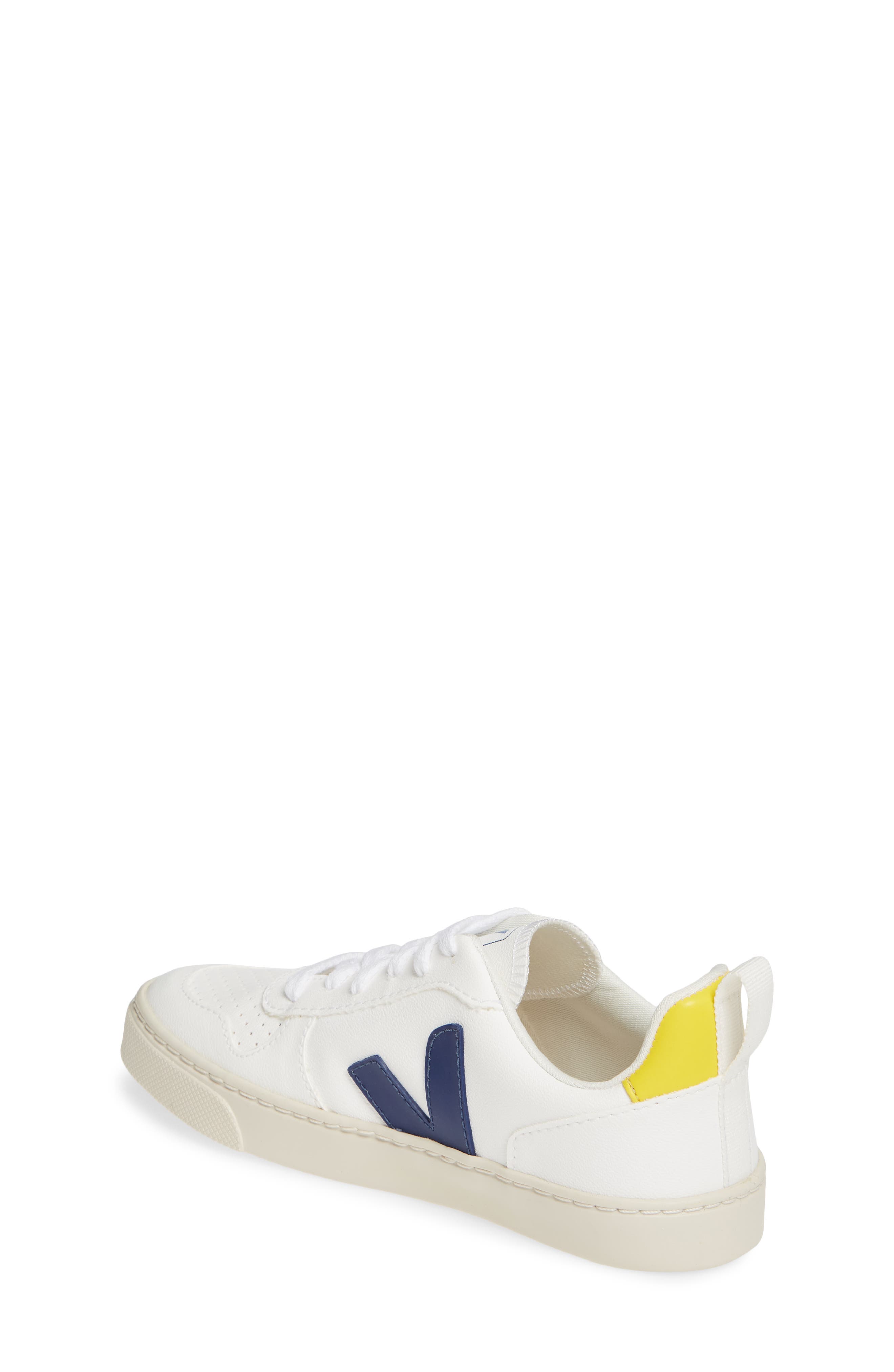 V-10 Sneaker, Alternate, color, WHITE/ BLUE/ GOLD YELLOW
