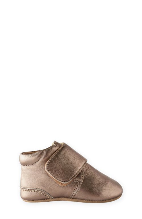 Pehr Metallic Babble Bootie In Antique Bronze