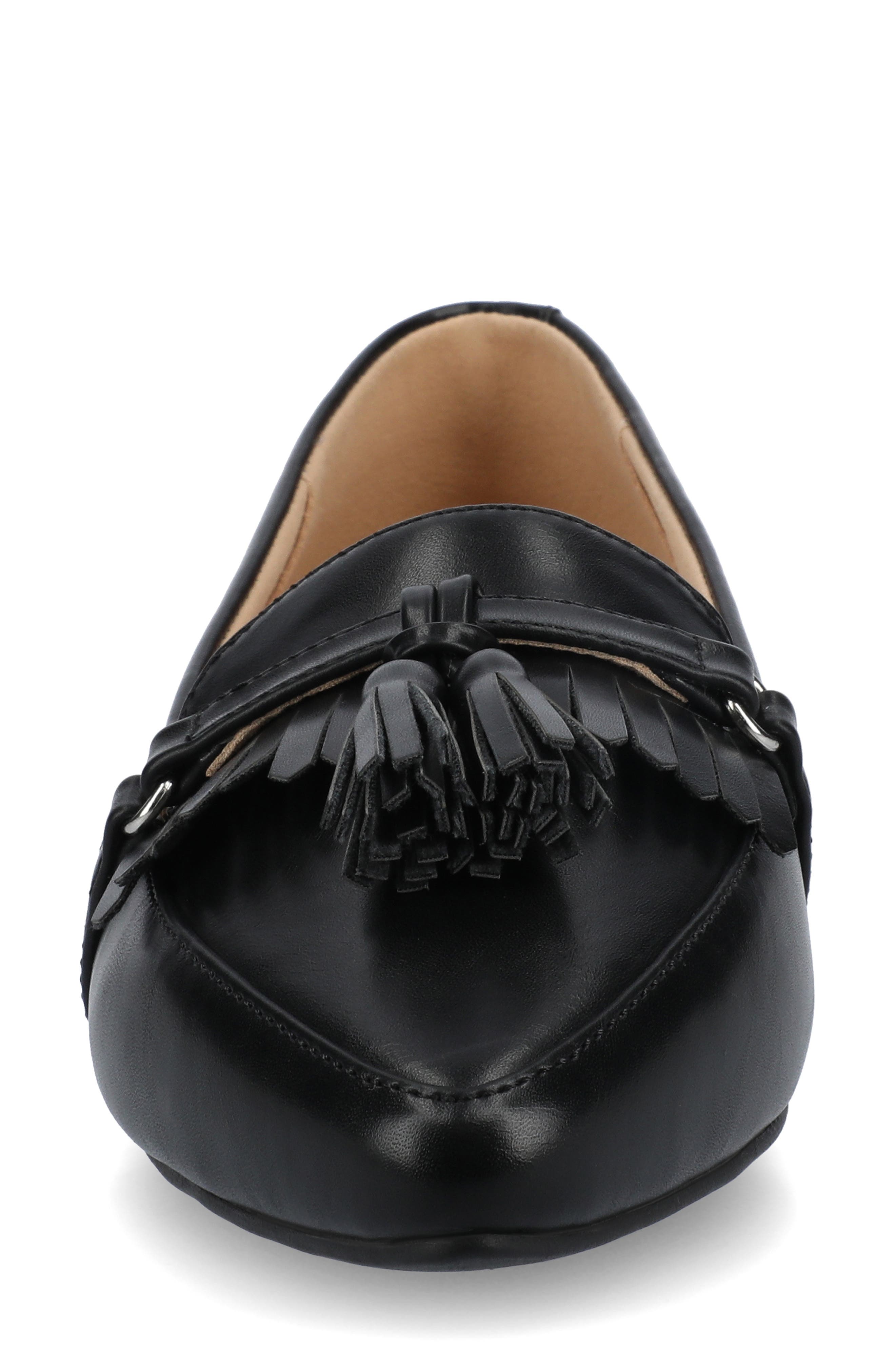 Journee Collection Jannah Tassel Loafer, Alternate, color, Black