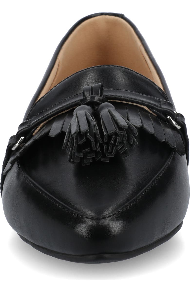 Journee Collection Jannah Tassel Loafer, Alternate, color, Black