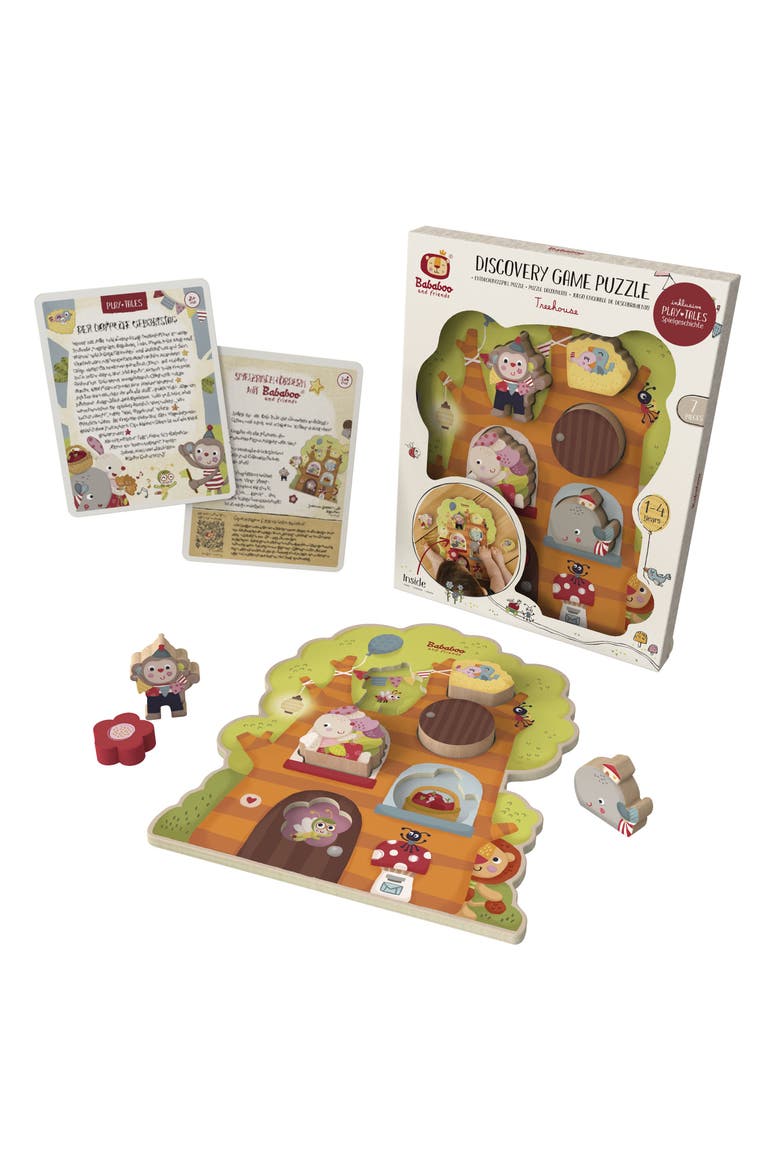 Tree House Discovery Puzzle, Alternate, color, Green