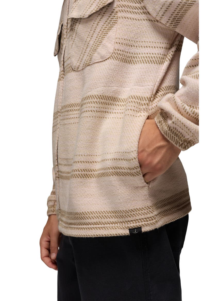 Heritage Flannel Zip-Up Shirt, Alternate, color, HUSH