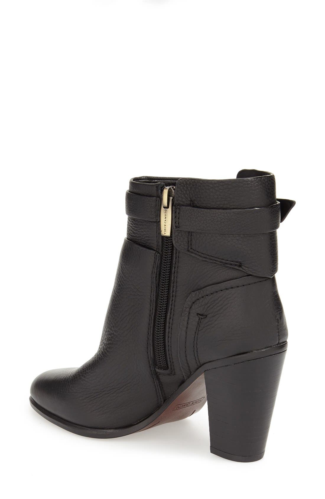 'Faythe' Bootie, Alternate, color, BLACK LEATHER