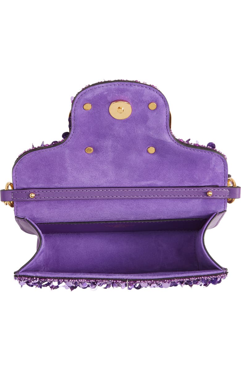 Valentino Garavani Small Locò Embellished Silk Shoulder Bag, Alternate, color,