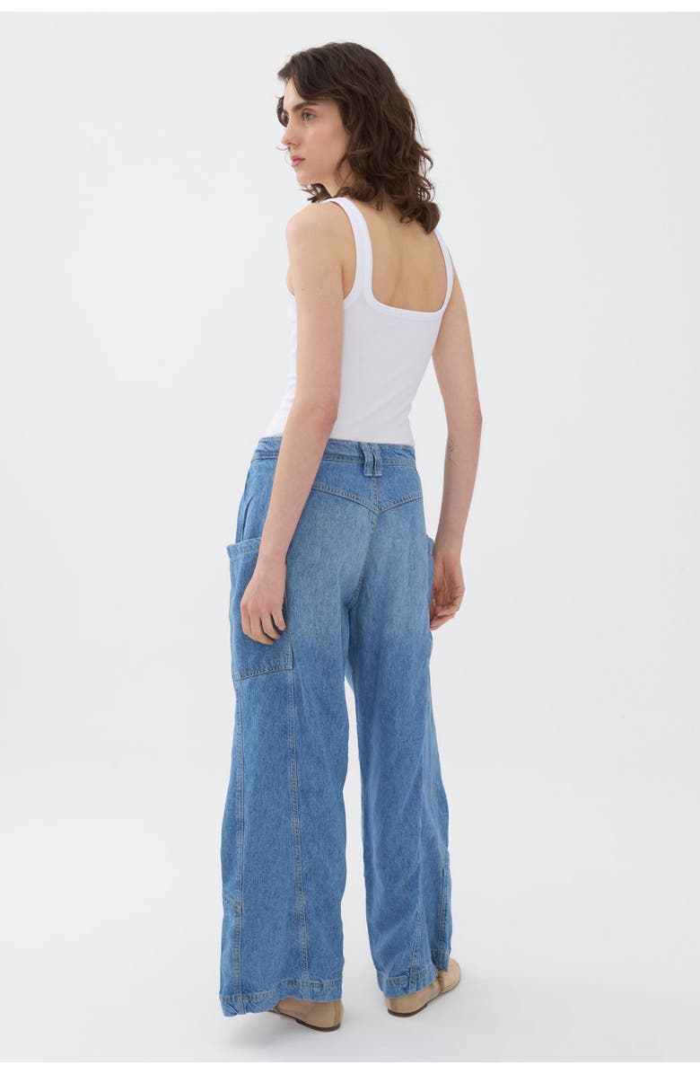 Nocturne Contrast Top Stitching Pockets Jeans, Alternate, color, 