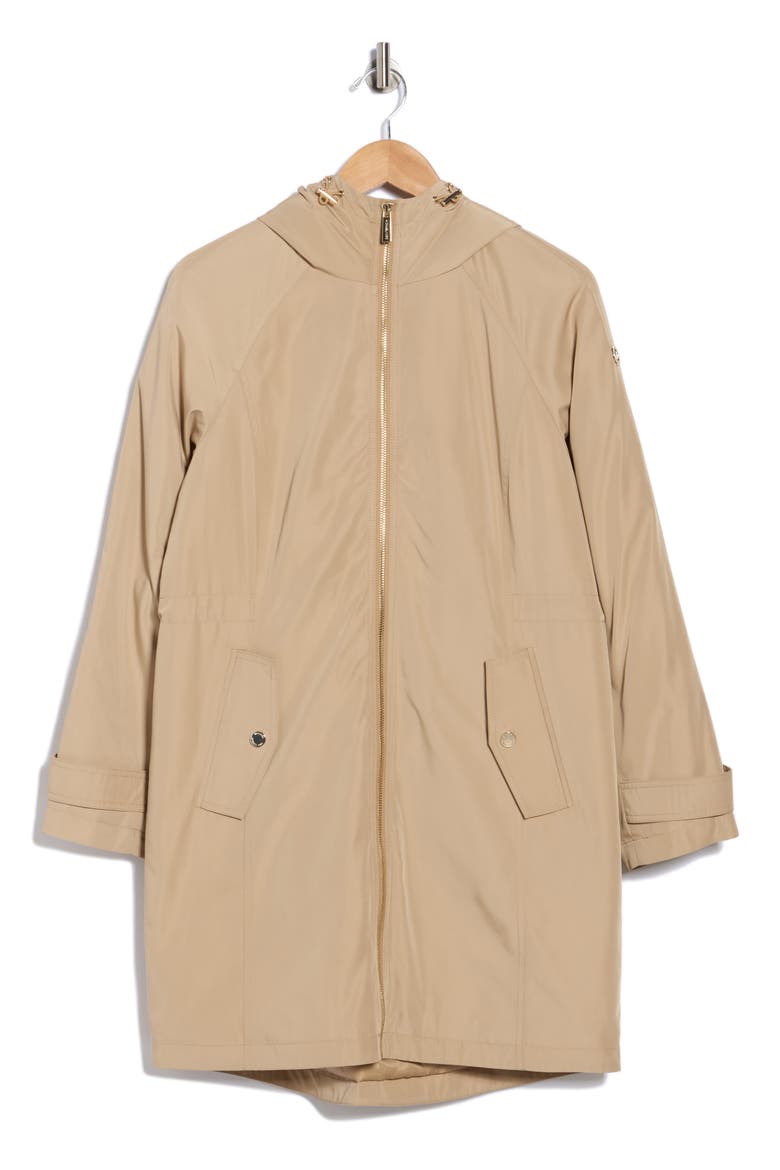 Long Rain Coat, Alternate, color, KHAKI