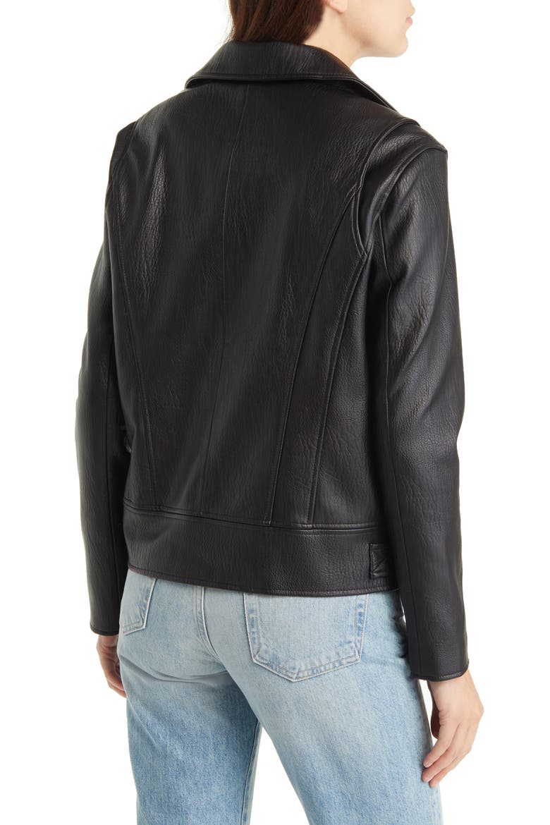Faux Leather Moto Jacket, Alternate, color, OPEN SECRET