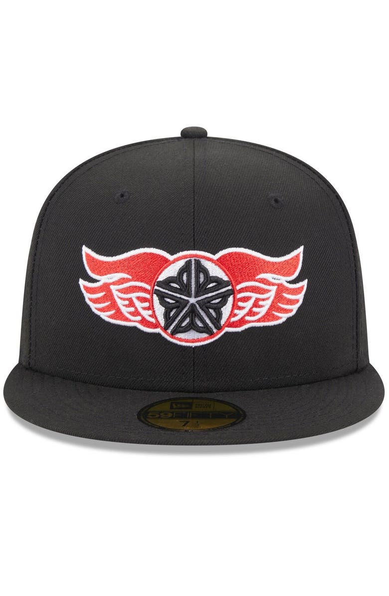 New Era Men's New Era Black Rochester Red Wings Authentic Collection Alternate Logo 59FIFTY Fitted Hat, Alternate, color, Black