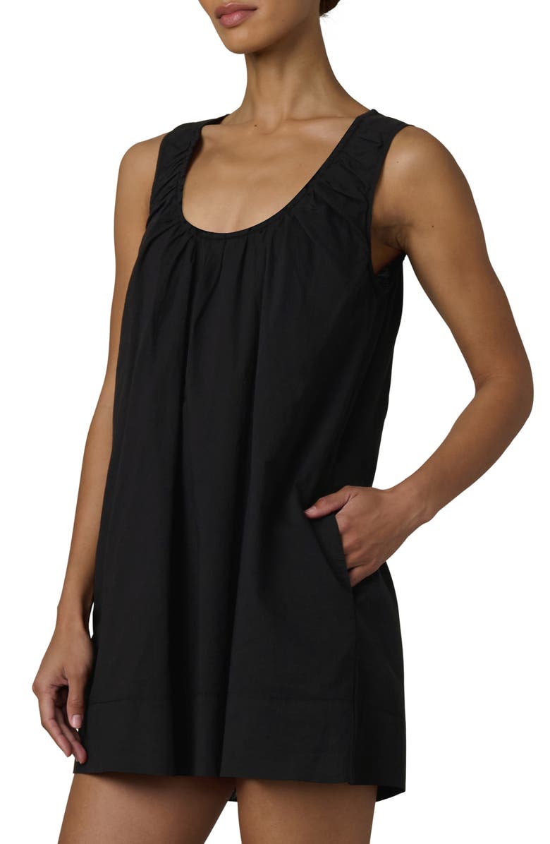 Joe's The Ana U-Neck Sleeveless Cotton Voile Minidress, Alternate, color, Black