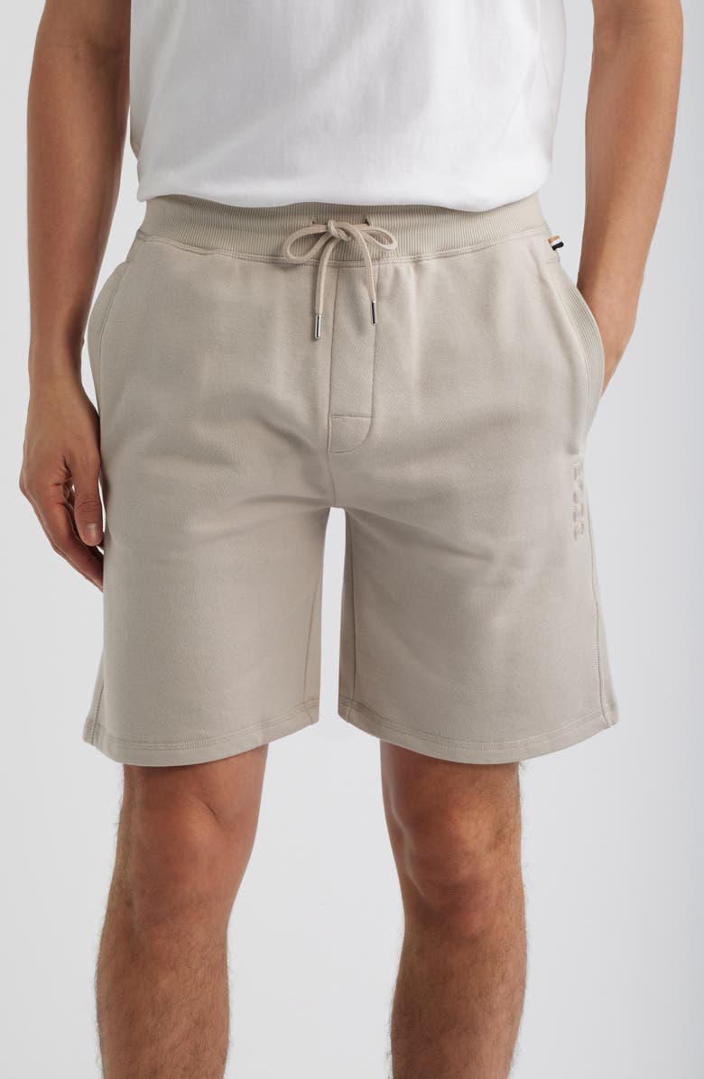 BOSS Fashion Cotton Pajama Shorts, Main, color, Open Grey