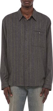 Helmut Lang Relaxed Long Sleeve Button Up Shirt