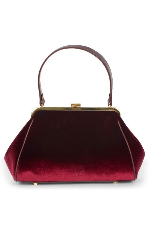 Jeffrey Campbell Frame Floral Embroidered Velvet Shoulder Bag