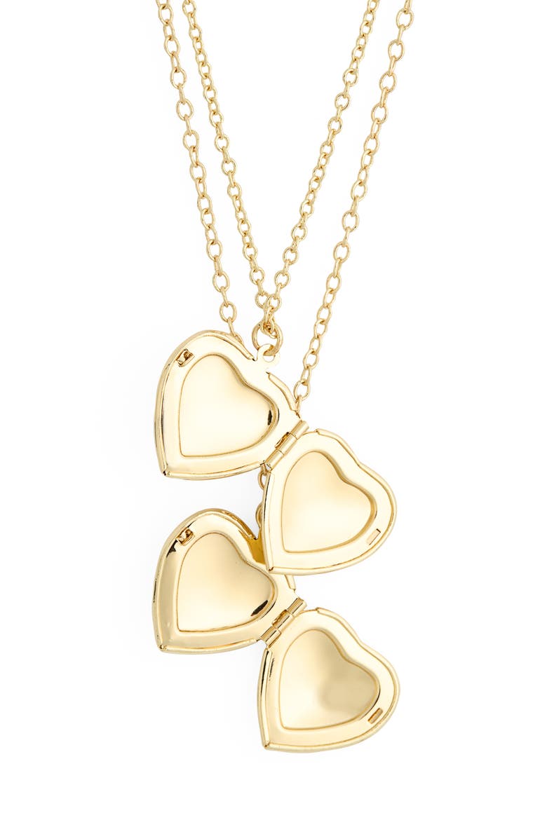 Set of 2 Match with Mama Heart Locket Necklaces, Alternate, color, GOLD