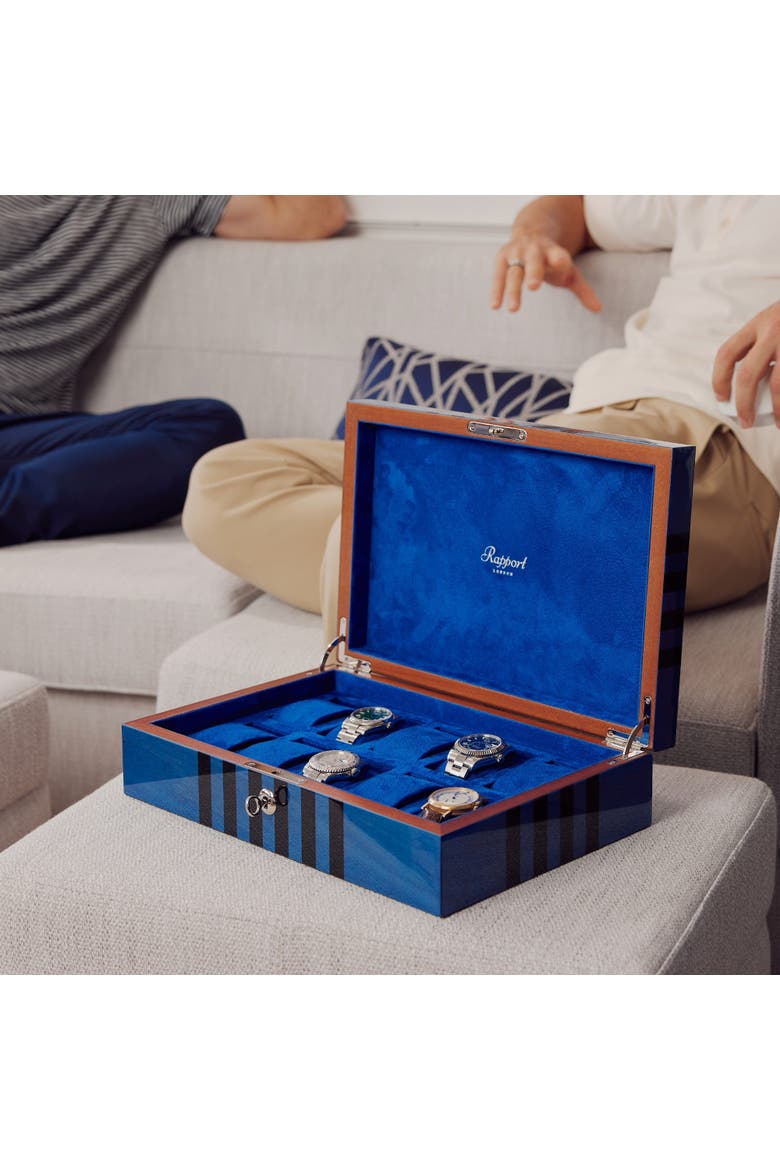 LABYRINTH TEN WATCH BOX, Alternate, color, Blue