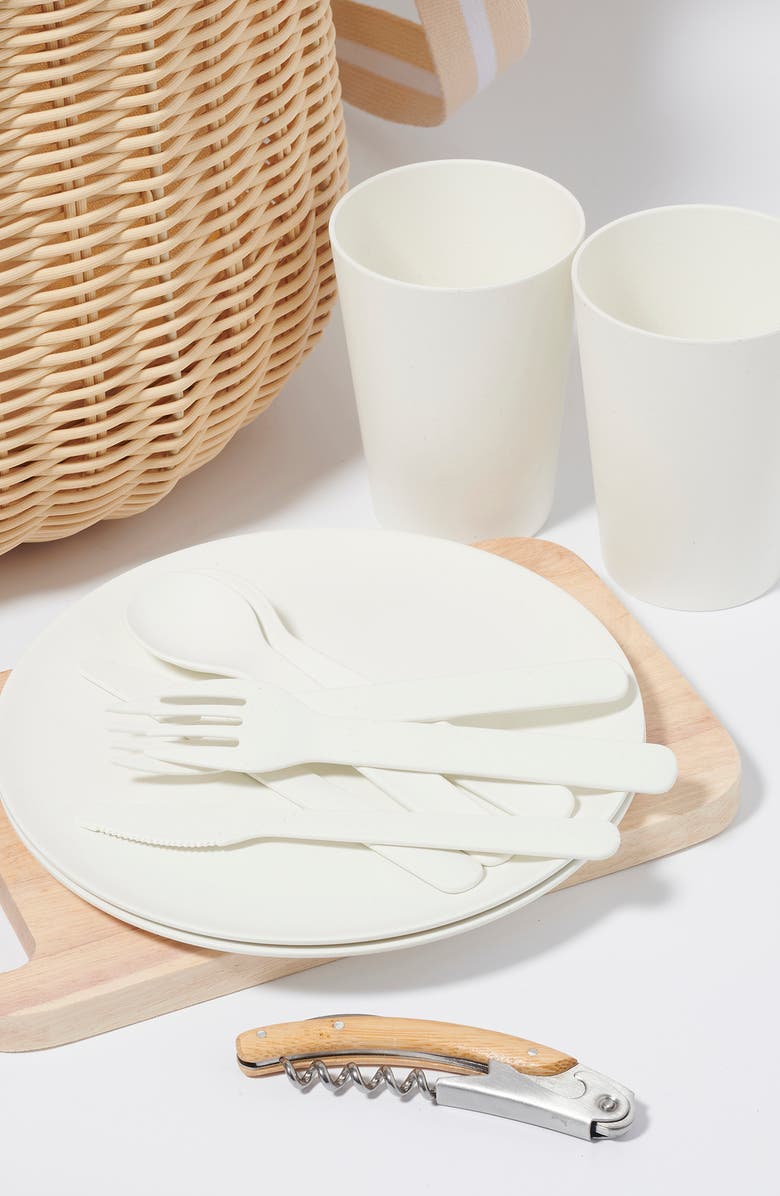 Sunnylife Large Picnic Basket Set, Alternate, color,