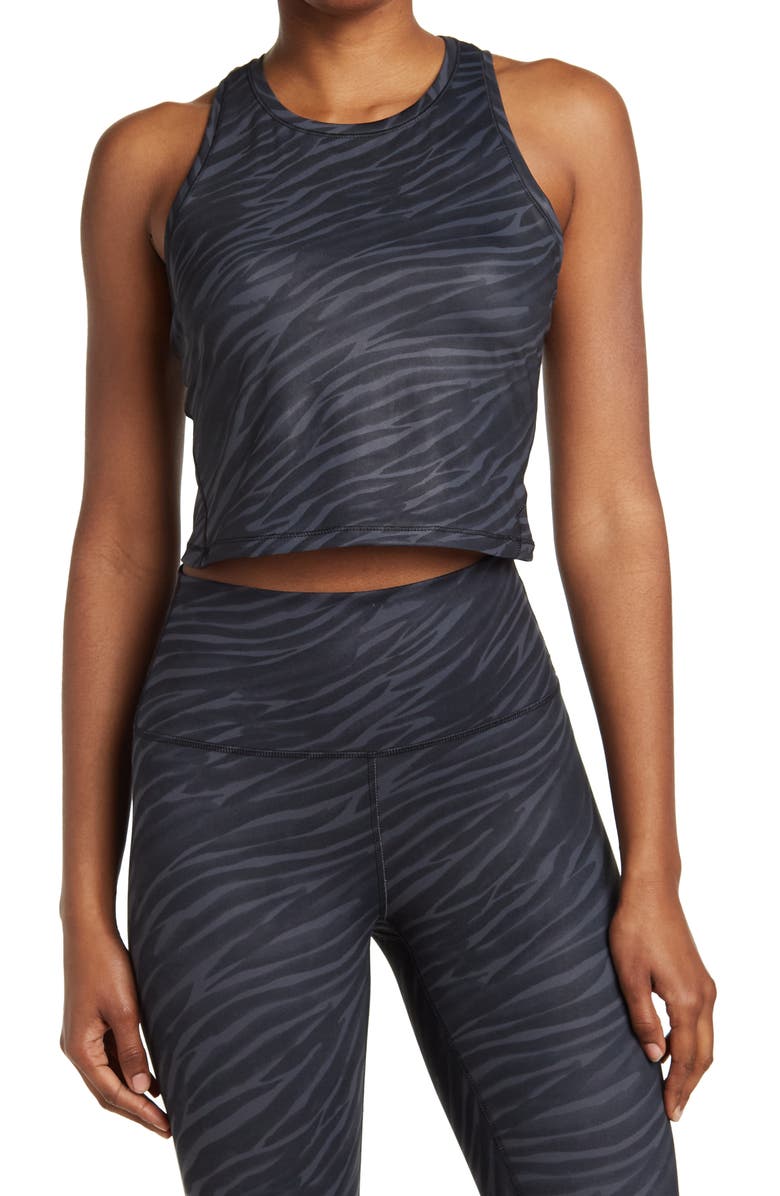 90 DEGREE BY REFLEX Air Lux Wild Safari Racerback Tank Top, Main, color,