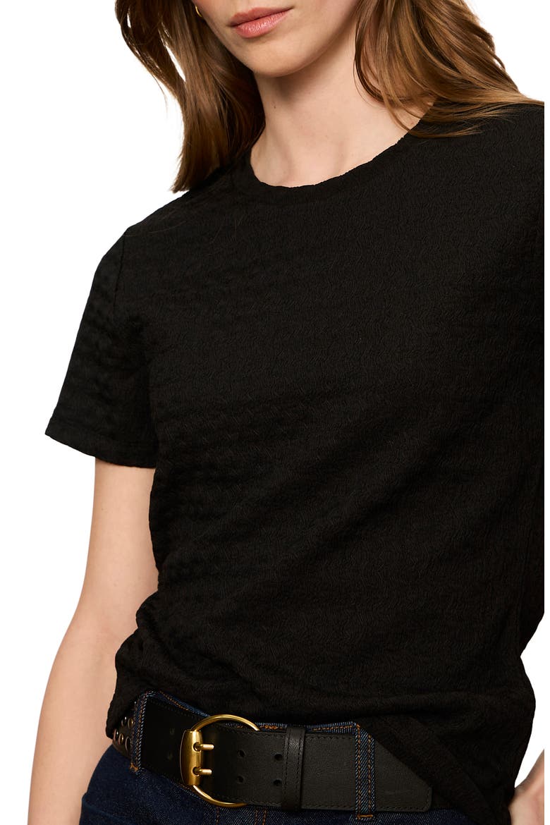 Icon Texture T-Shirt, Alternate, color, BLACK
