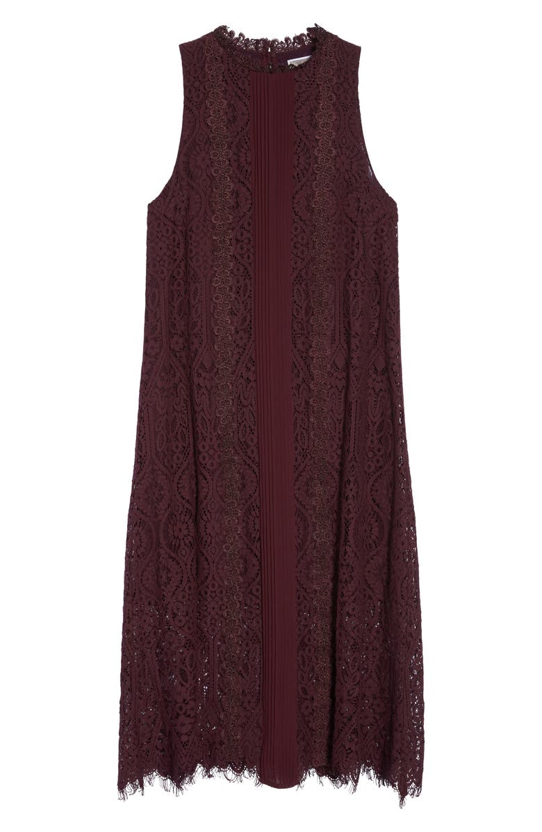 Chelsea28 Lace Pleated Midi Dress, Alternate, color, 