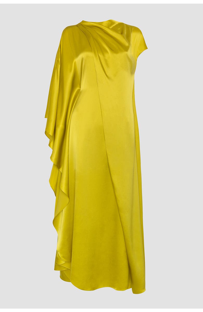 Roksanda Hiba Draped Silk Dress, Alternate, color, Zinnia