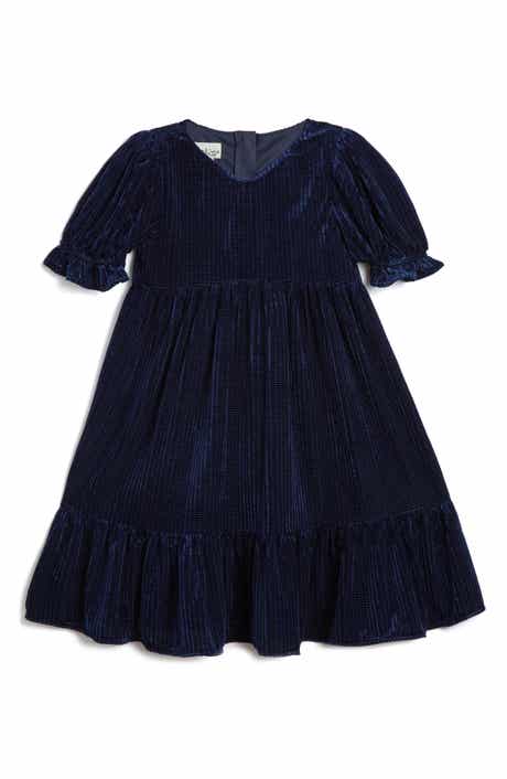 Pippa & Julie Kids' Maureen Velvet Dress & Bloomers