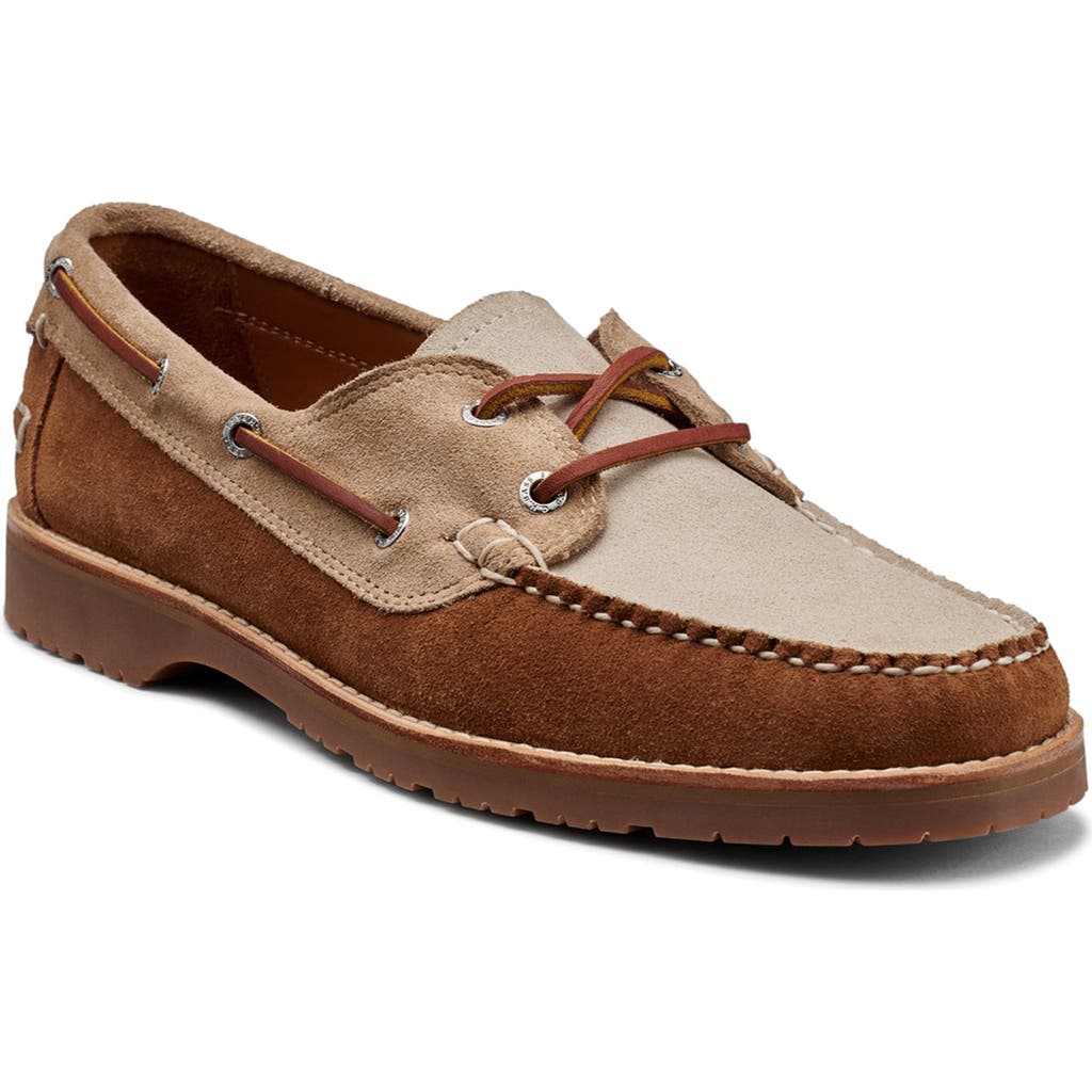 G.h.bass Hampton Boat Shoe In Tan Combo