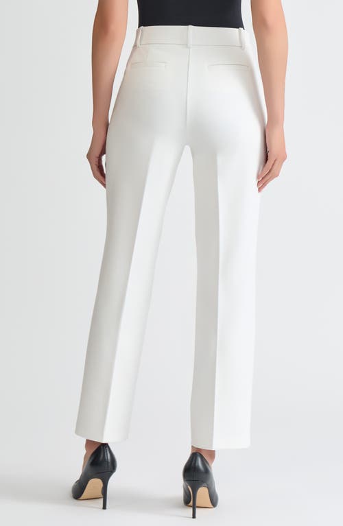 Kasper Fuax Fly Pull-on Pants In White