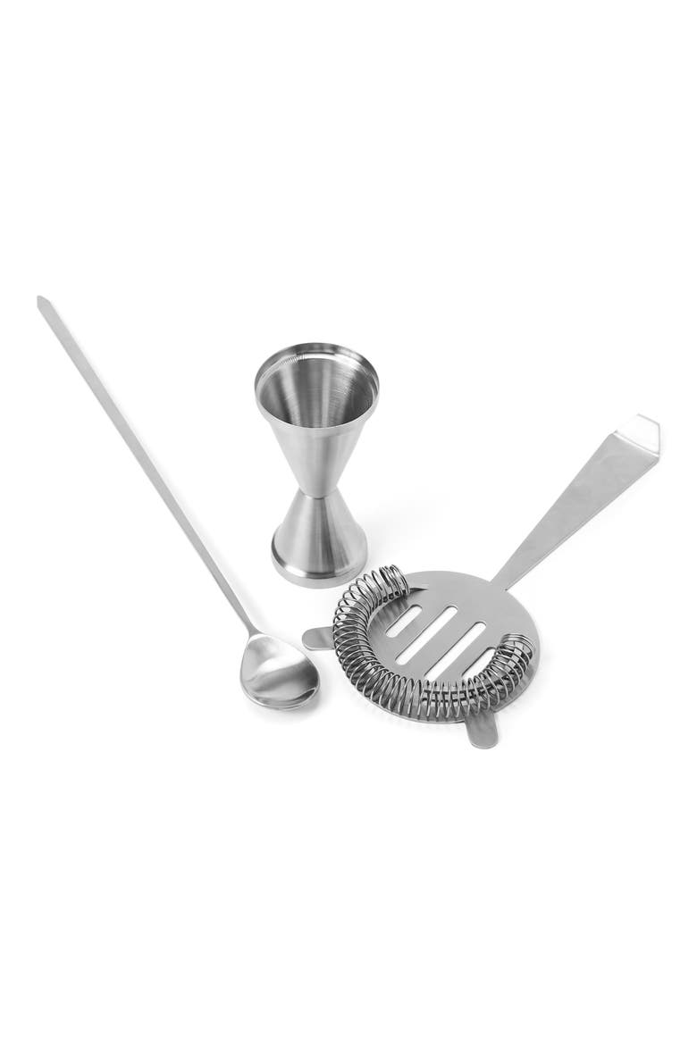 Outline Set of 3 Bar Tools, Alternate, color, STAINLESS STEEL