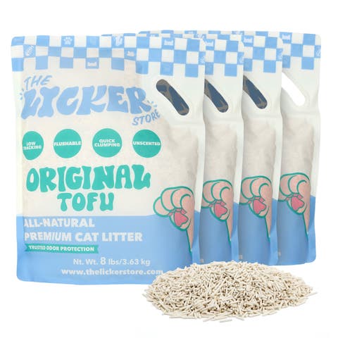 Ultra Absorbent Tofu Cat Litter, Fast Clumping & Flushable, Odor Control, Low Dust