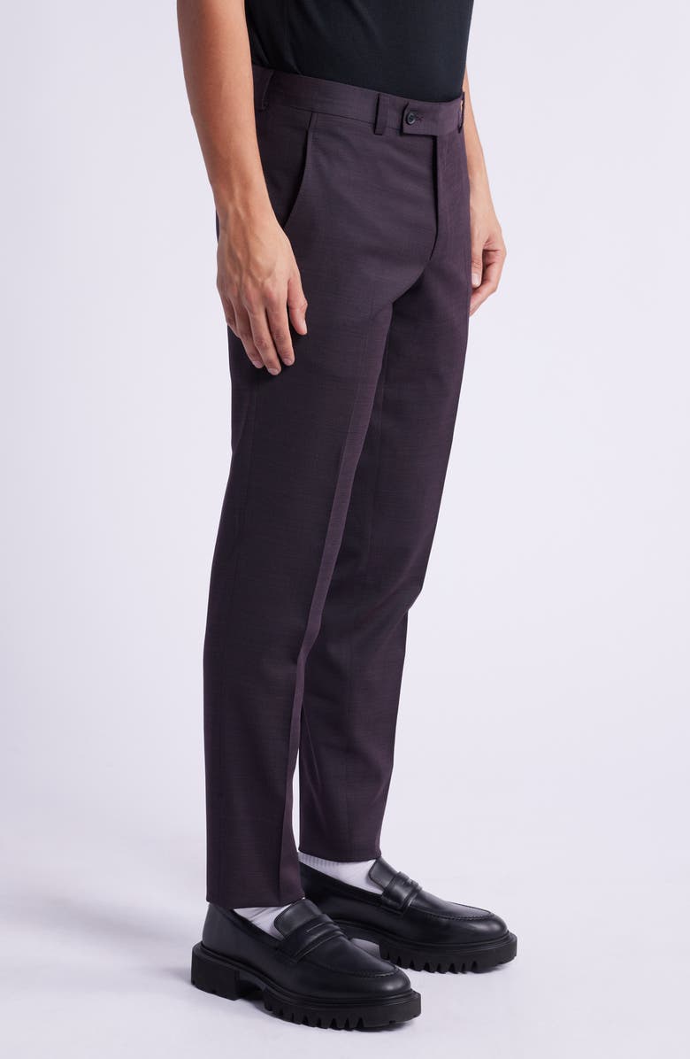 AllSaints Ross Solid Slim Fit Taper Leg Wool Blend Pants, Alternate, color,