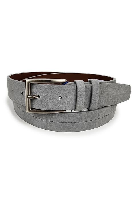 Center Stitch Leather Belt