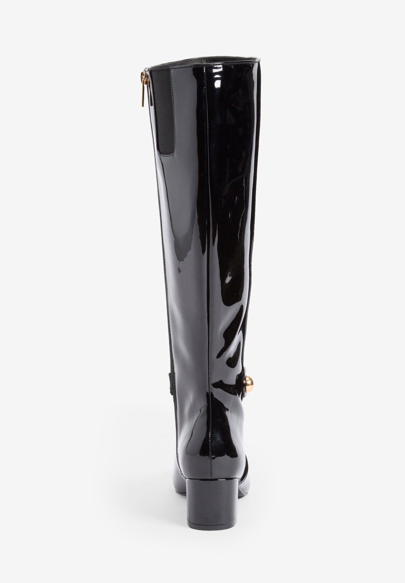 The Elaine Wide Calf Boot, Alternate, color, BLACK