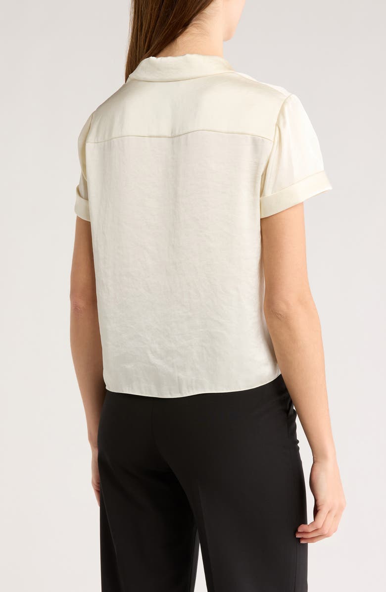 Theory Cuff Sleeve Camp Shirt, Alternate, color,