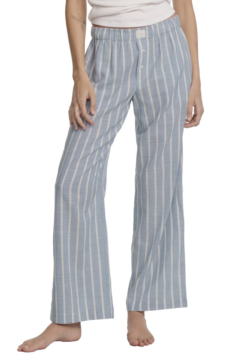 Eberjey Nautico Stripe Pajama Pants, Main, color, Classic Stp Slate Blu/ Ivor