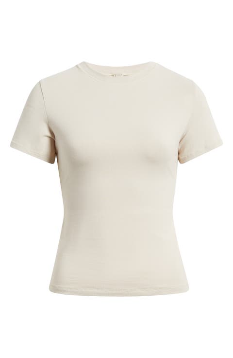 Stretch Cotton Jersey T-Shirt (Regular & Plus)