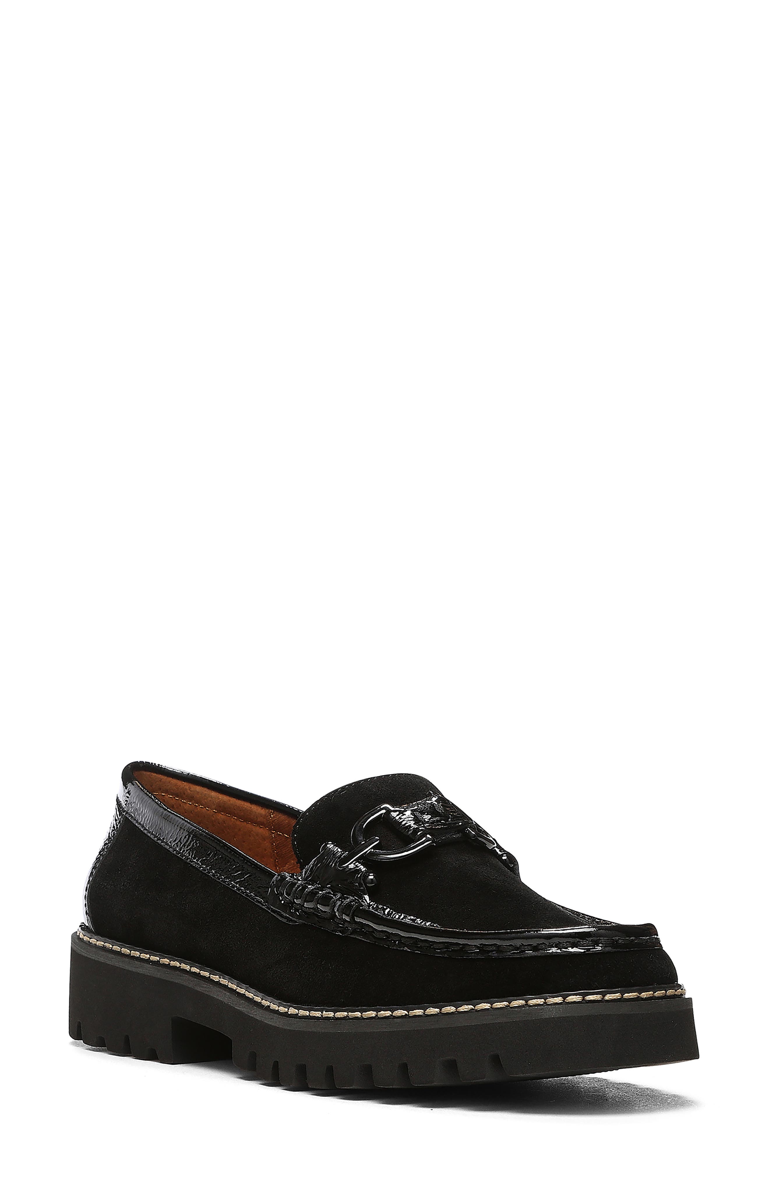 Donald Pliner Helioci Moc Toe Loafer, Main, color, Black
