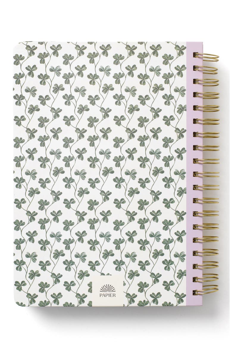 Clover Vine Ruled Spiral B5 Notebook, Alternate, color, NO COLOR