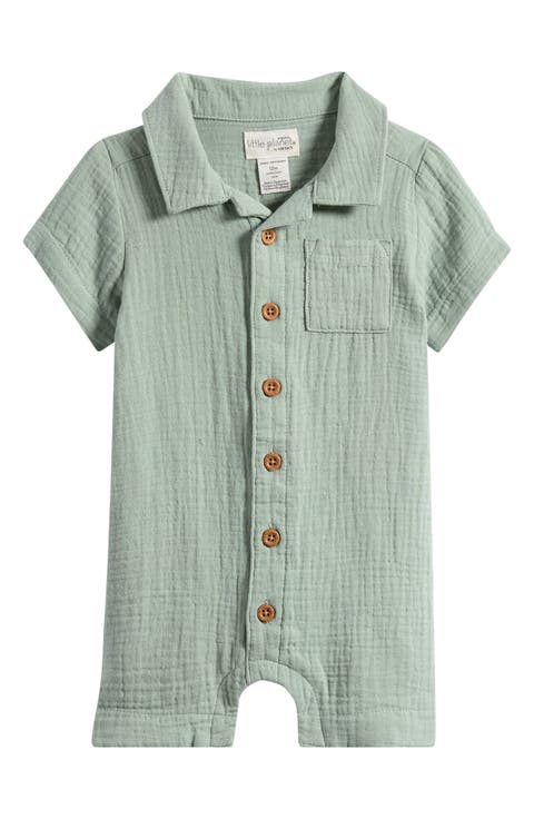 Organic Cotton Gauze Romper (Baby)