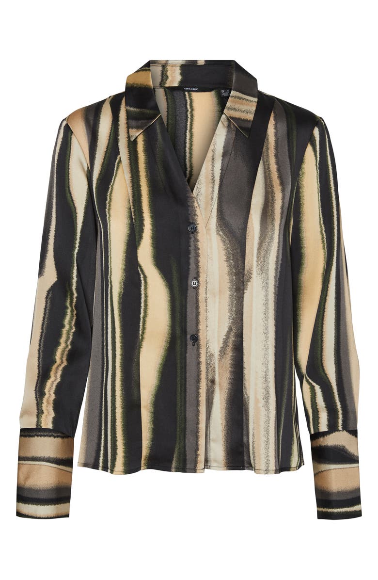 VERO MODA CURVE Tam Tonja Stripe Button-Up Shirt, Alternate, color, 