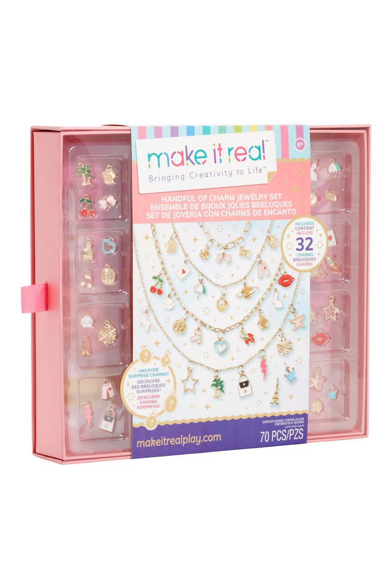 Handful of Charms Jewelry Set, Main, color, MULTI