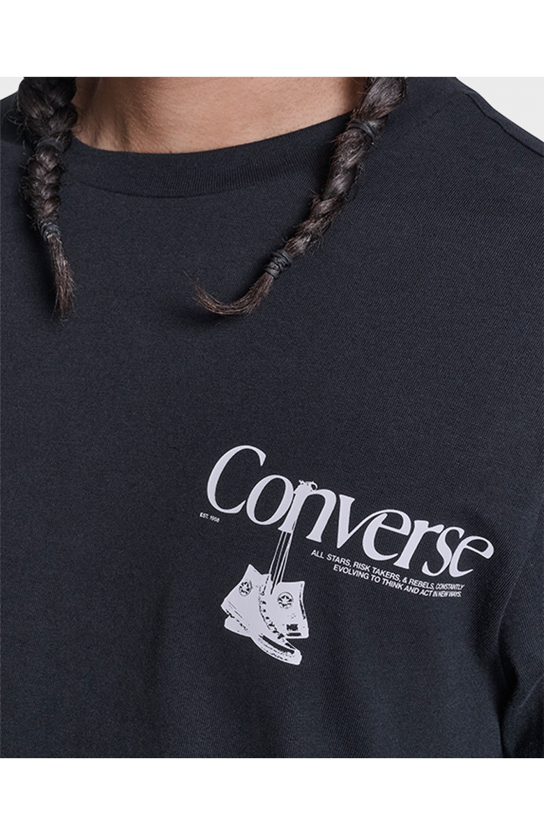 Converse Men's Hanging Shoes T-Shirt, Alternate, color, Converse Black