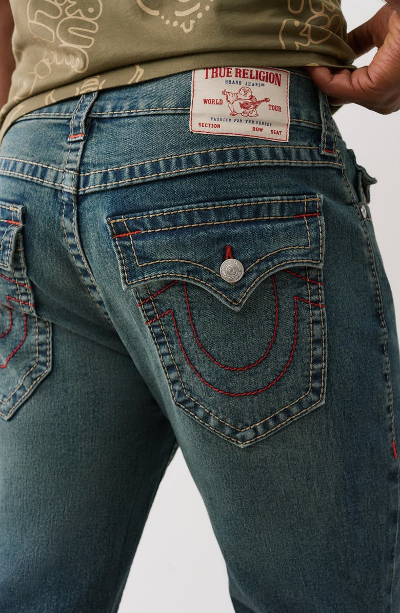 True Religion Geno Flap Pocket Slim Fit Jeans, Alternate, color, Medium Steamy