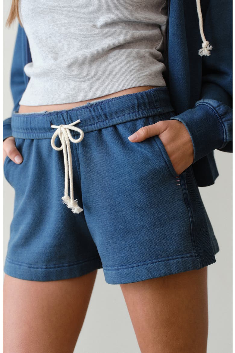 Cloud 9 Fleece Drawstring Shorts, Alternate, color, INDIGO