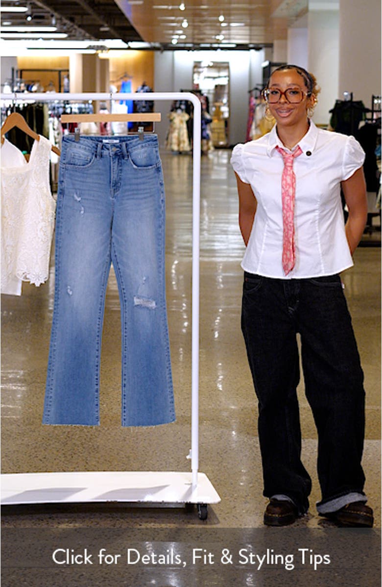 Ripped High Waist Bootcut Jeans, sales video thumbnail