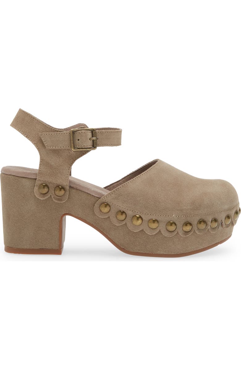 Chocolat Blu Garvey Platform Clog, Alternate, color, Taupe Suede